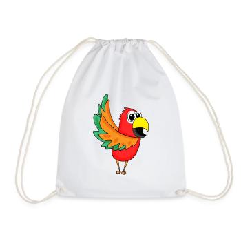 Parrot Jungle - Drawstring Bag - white - Front
