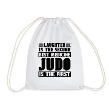 Judo Laughter Is The Second Fighter Sports Karate - Drawstring Bag - white - Front