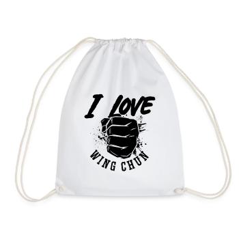 J’adore wing chun fighter Kung Fu Fight Sports - Sac de sport léger - blanc - Devant