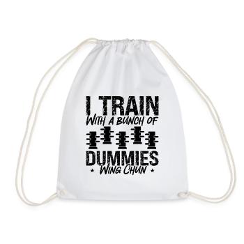 I Train With A Bunch Wing Chun Fighter Kung Fu - Drawstring Bag - white - Front