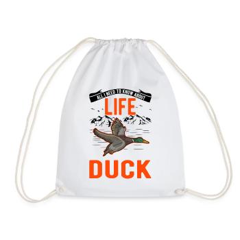 Duck Gift Duck Breeder - Drawstring Bag - white - Front
