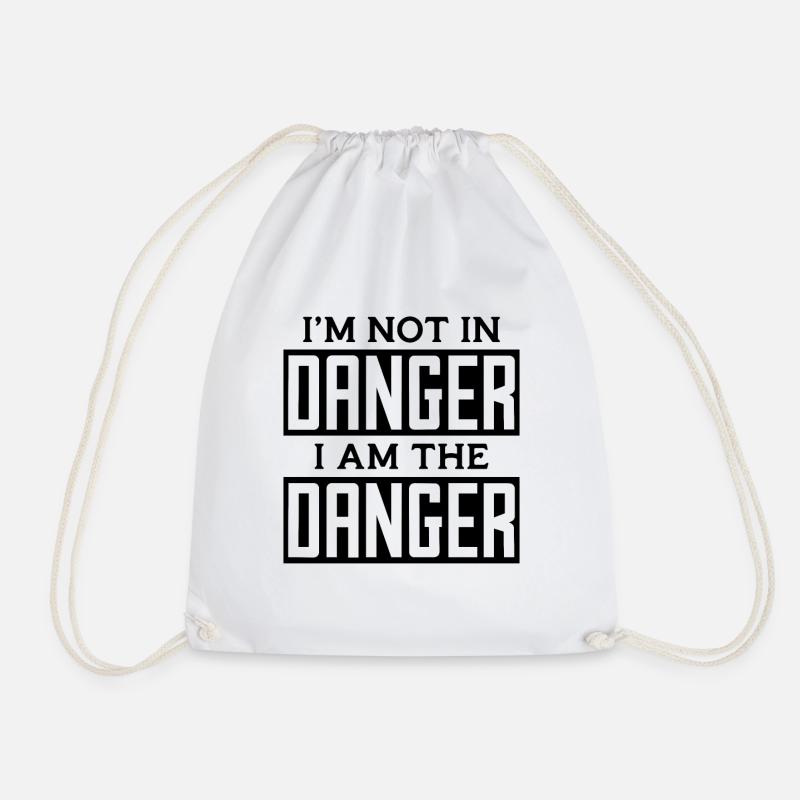 I'm Not In Danger Wing Chun Fighter Kung Fu Fight - Turnbeutel - Weiß