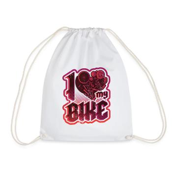 J’adore mes amateurs de vélo à vélo - Sac de sport léger - blanc - Devant