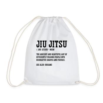 Jiu Jitsu Combat Sports Fight Fighting Fighter - Sac de sport léger - blanc - Devant