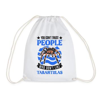 Tarantula Pet Spider Tarantula - Drawstring Bag - white - Front