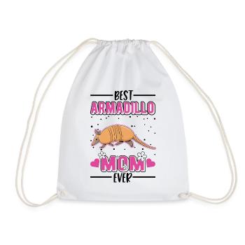 Best Armadillo Mom Ever Gürteltier - Drawstring Bag - white - Front