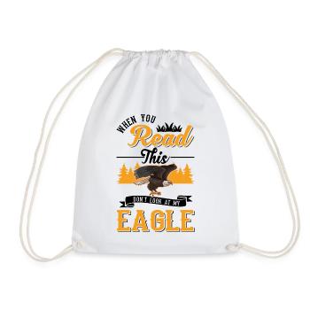 Golden Eagle Gift Eagle Aigle Reproducteur Fauconnier - Sac de sport léger - blanc - Devant