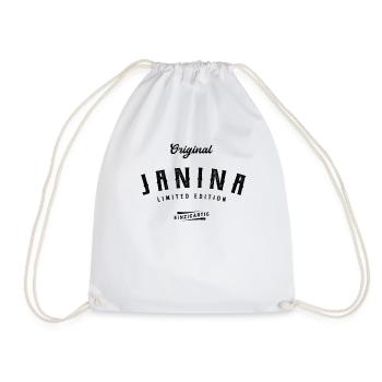 Janina Limited Edition - Turnbeutel - Weiß - Vorne