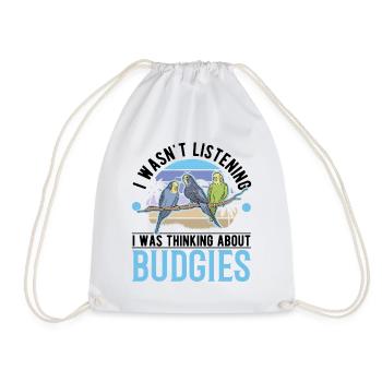Budgerigar cockatiel Welli Perruche - Sac de sport léger - blanc - Devant