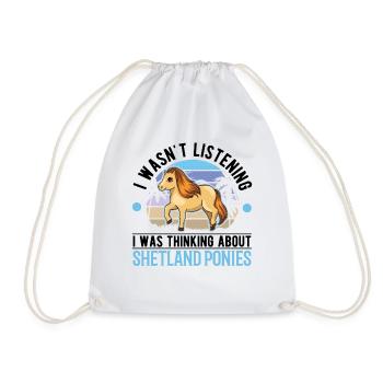 Poney Shetland Poney Shetland Shetty - Sac de sport léger - blanc - Devant
