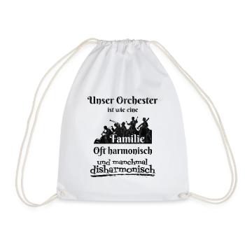 Unser Orchester ist wie eine Familie - Turnbeutel - Weiß - Vorne