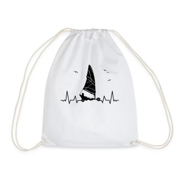 Beach Sailing Windracer Land Sailers Land Sailors - Drawstring Bag - white - Front
