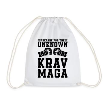 Préparez-vous pour le chasseur MMA de combat rapproché Krav Maga - Sac de sport léger - blanc - Devant