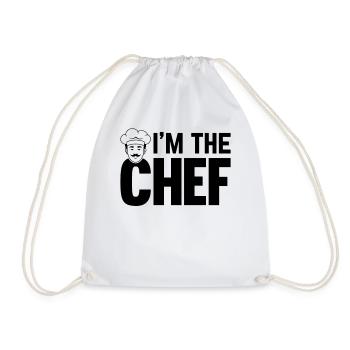 I'm The Chef - Funny Cook Chef Cooking Chef Chef's - Drawstring Bag - white - Front