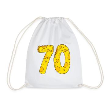 70 Jahre alt - 70. Geburtstag Geschenk - 1970 - Turnbeutel - Weiß - Vorne