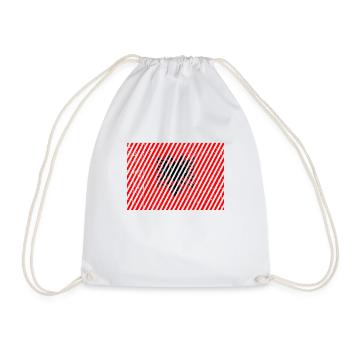 Drapeau de l’Albanie - Sac de sport léger - blanc - Devant