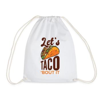 Fast Food Taco Cheesy Humorvolles Wortspiel - Turnbeutel - Weiß - Vorne