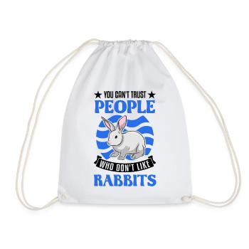 Lapin lapin lapin lapin - Sac de sport léger - blanc - Devant