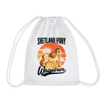 Shetland Pony Flüsterer Shetland Pony Whisperer - Sac de sport léger - blanc - Devant