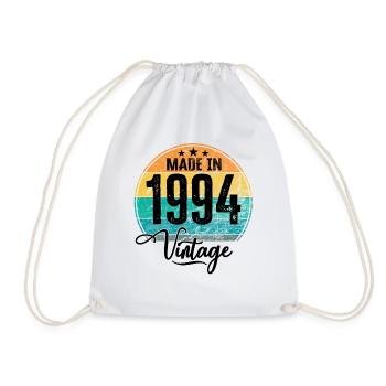 Vintage Made in 1994 Geburtsjahr 1994 Geburtstag - Turnbeutel - Weiß - Vorne