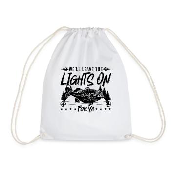 We'll Leave The Bowfishing Bow Fisherman Bowfisher - Drawstring Bag - white - Front