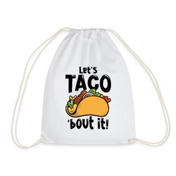 Fast Food Taco Cheesy Humorvolles Wortspiel - Turnbeutel - Weiß - Vorne
