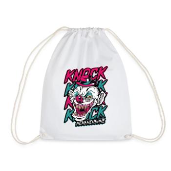 Gruseliger Clown, Creepy Clown. - Drawstring Bag - white - Front