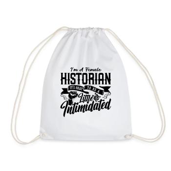 Je suis une femme historienne Professeur d’histoire Historiens - Sac de sport léger - blanc - Devant