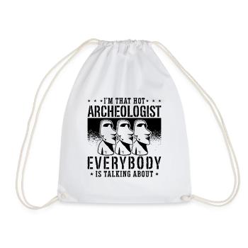 Je suis cet archéologue préhistorique de l’archéologie chaude - Sac de sport léger - blanc - Devant