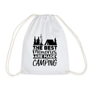 Les meilleurs souvenirs sont faits Camping - Sac de sport léger - blanc - Devant