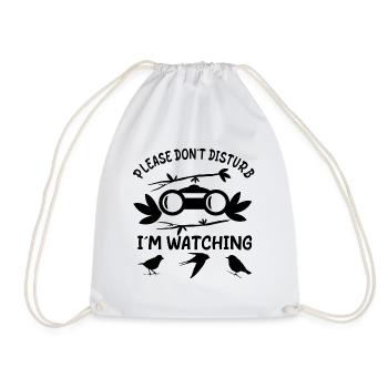 S’il vous plaît ne dérangez pas l’oiseau, j’observe les oiseaux - Sac de sport léger - blanc - Devant