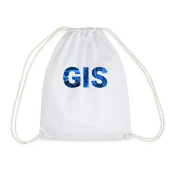 GIS - Geographic Information Systems - Drawstring Bag - white - Front
