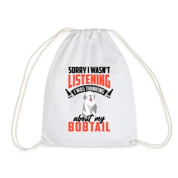 Bobtail était distrait Old English Sheepdog - Sac de sport léger - blanc - Devant