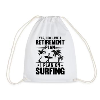 Plan de retraite Water Surfer Wave Surfi - Sac de sport léger - blanc - Devant