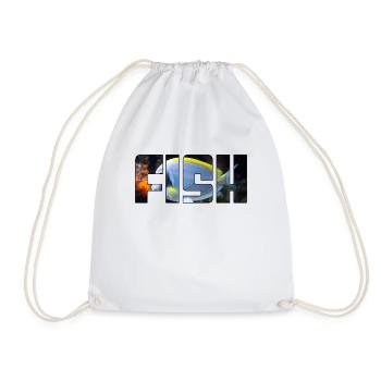 Poisson - Sac de sport léger - blanc - Devant