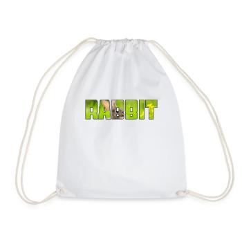 Hare - Drawstring Bag - white - Front