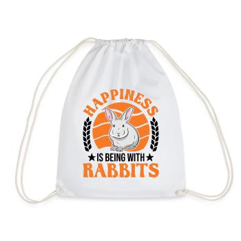 Lapin chanceux Lapin Lapin - Sac de sport léger - blanc - Devant