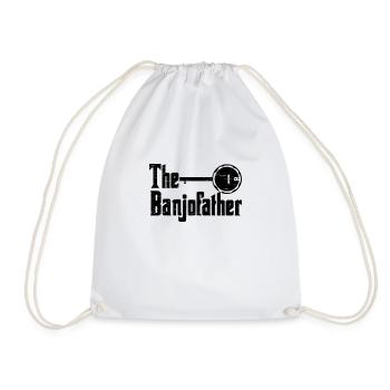 Le Banjo Père Musicien Guitare Bluegrass Banjo - Sac de sport léger - blanc - Devant