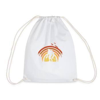 Banjo Bigfoot Musicien Guitare Bluegrass Sasquatch - Sac de sport léger - blanc - Devant