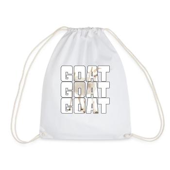 Goat - Drawstring Bag - white - Front