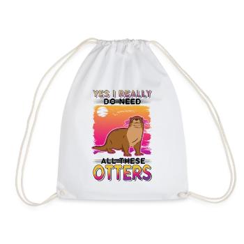 Loutre Cadeau Loutre Loutre Loutre Loutre de mer - Sac de sport léger - blanc - Devant