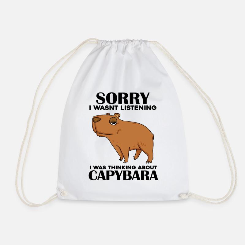 Capybara Wasserschwein - Turnbeutel - Weiß