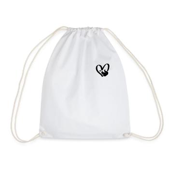 Squirrel Owner - Cute Squirrel Heart Squirrel - Drawstring Bag - white - Front