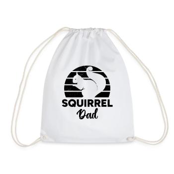 Squirrel Owner Squirrel Daddy Squirrel Dad Squirre - Turnbeutel - Weiß - Vorne