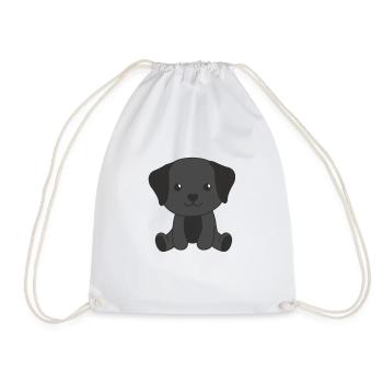 Labrador chiens mignons drôle Labrador - Sac de sport léger - blanc - Devant