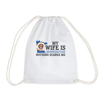 Rien ne me fait peur Minnesotan Woman Minnesota - Sac de sport léger - blanc - Devant