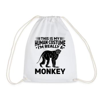C’est mon costume humain Je suis vraiment un orang singe - Sac de sport léger - blanc - Devant