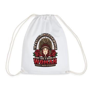 Amérindien. - Sac de sport léger - blanc - Devant