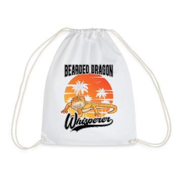 Bearded Dragon Whisperer Bearded Dragon Pogona - Sac de sport léger - blanc - Devant