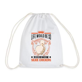 La vie serait tellement ennuyeuse sans Silkie Chickens - Sac de sport léger - blanc - Devant